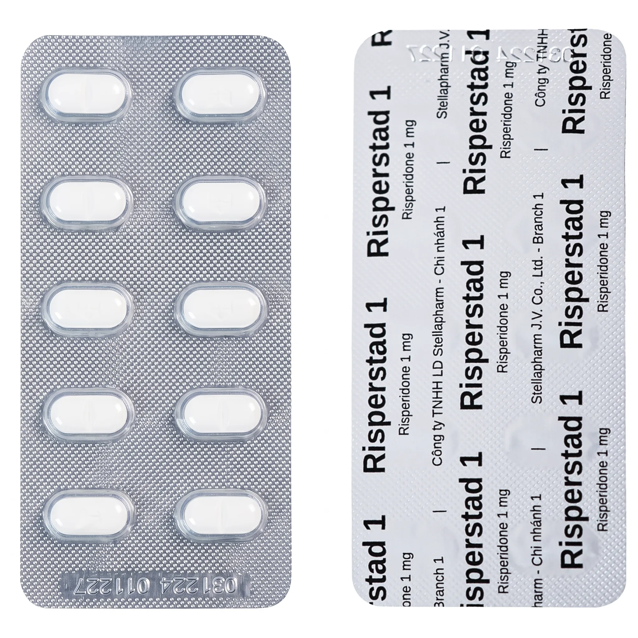 Hình ảnh Thuốc Risperstad 1 Stella điều trị bệnh tâm thần phân liệt (6 vỉ x 10 viên)