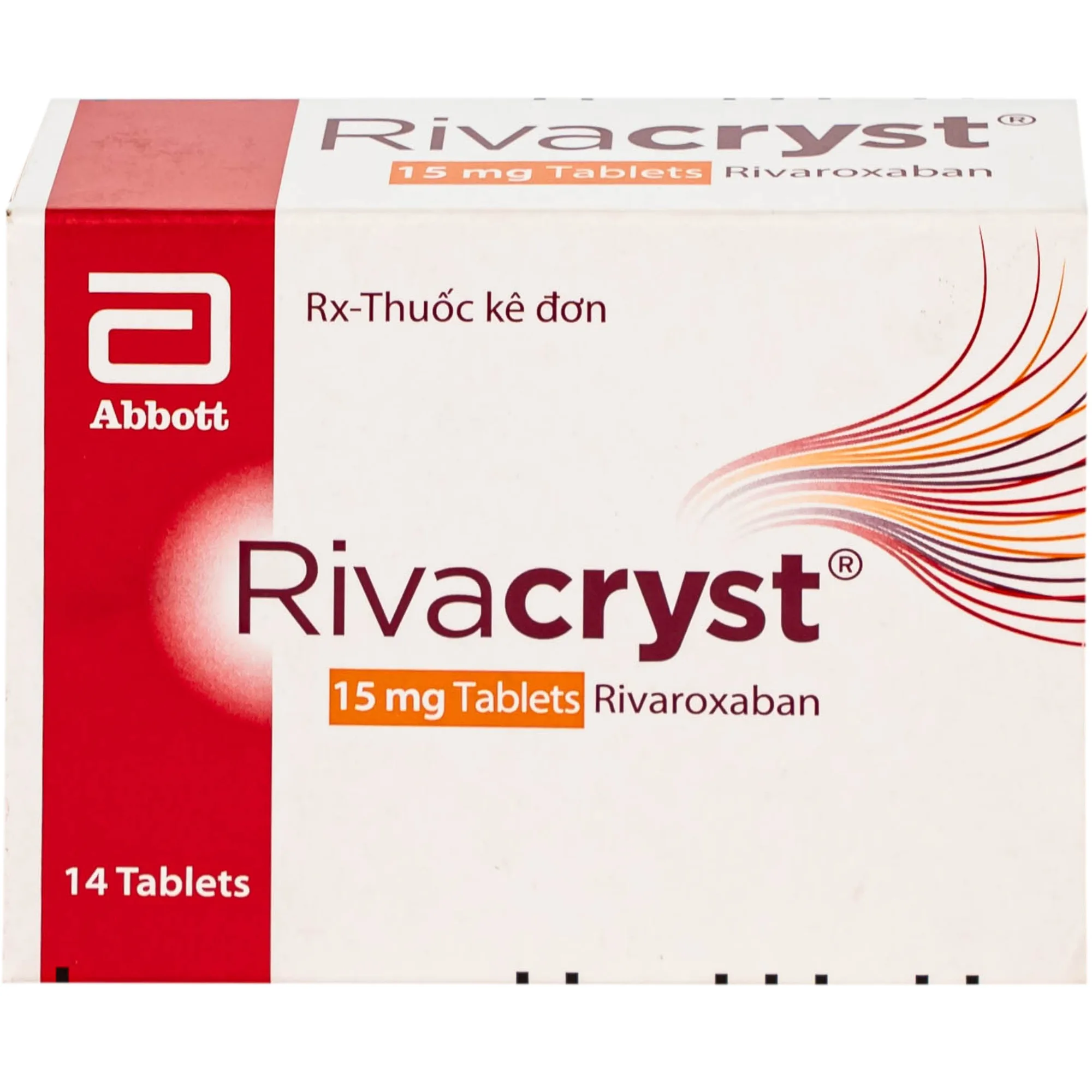 Hình ảnh Thuốc Rivacryst 15Mg Dự Phòng Huyết Khối, Giảm Nguy Cơ Đột Quỵ  ( 1 Vỉ X 14 Viên)