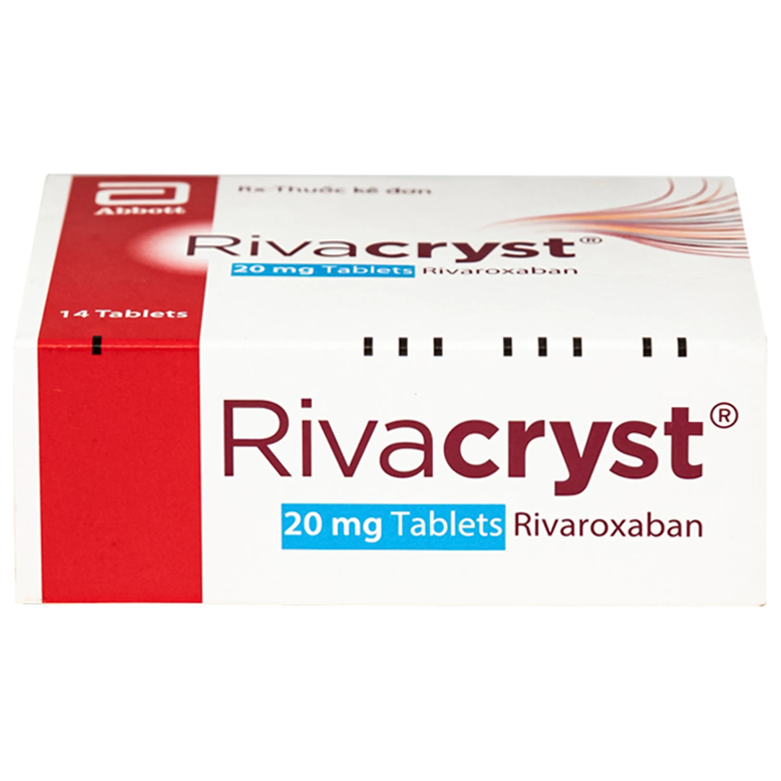 Hình ảnh Thuốc Rivacryst 20mg Abbott điều trị dự phòng đột quỵ, huyết khối tĩnh mạnh (1 vỉ x 14 viên)