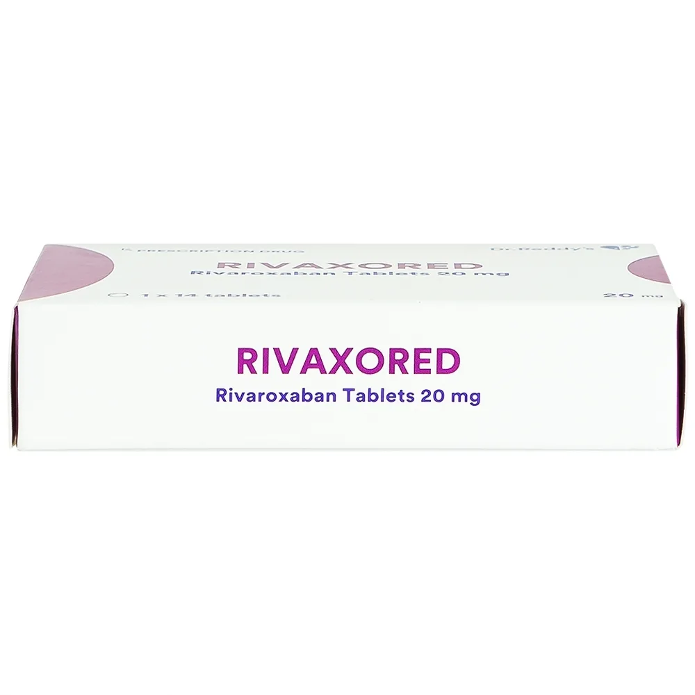 Hình ảnh Thuốc Rivaxored 20mg Dr.Reddy's phòng ngừa thuyên tắc huyết khối tĩnh mạch (1 vỉ x 14 viên)