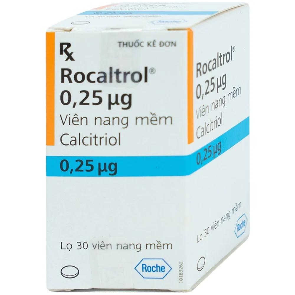 Hình ảnh Thuốc Rocaltrol 0.25mcg Catalent điều trị chứng loãng xương sau mãn kinh (30 viên)