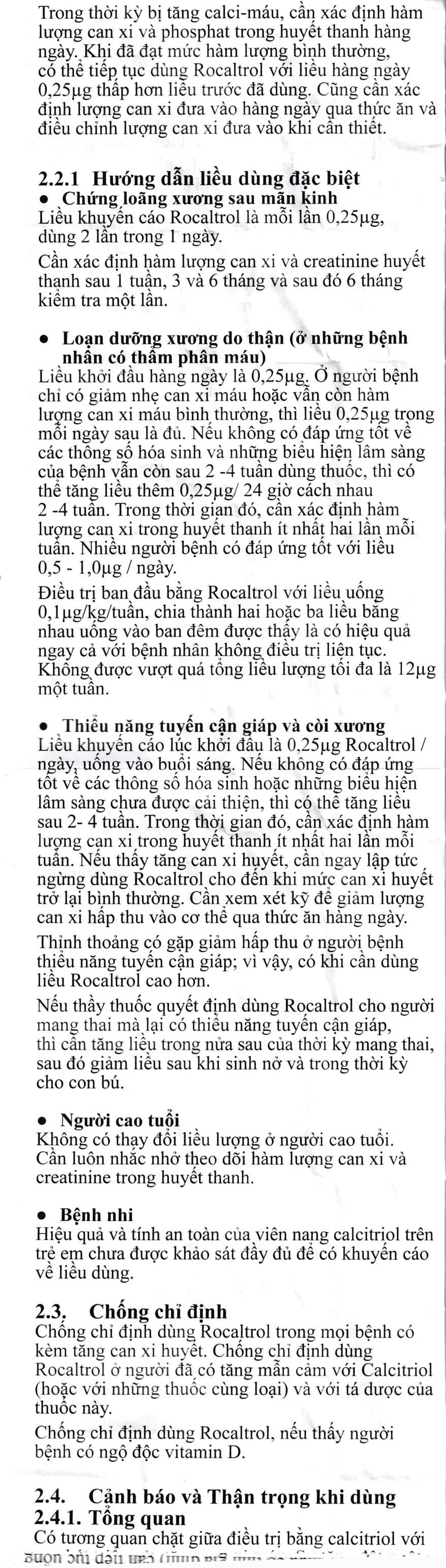 Hình ảnh Thuốc Rocaltrol 0.25mcg Catalent điều trị chứng loãng xương sau mãn kinh (30 viên)