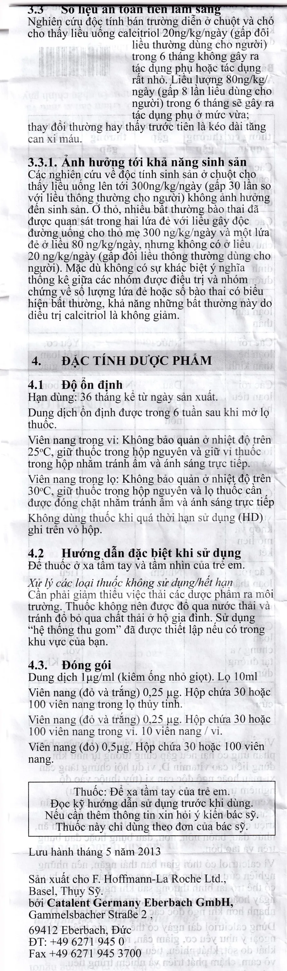 Hình ảnh Thuốc Rocaltrol 0.25mcg Catalent điều trị chứng loãng xương sau mãn kinh (30 viên)