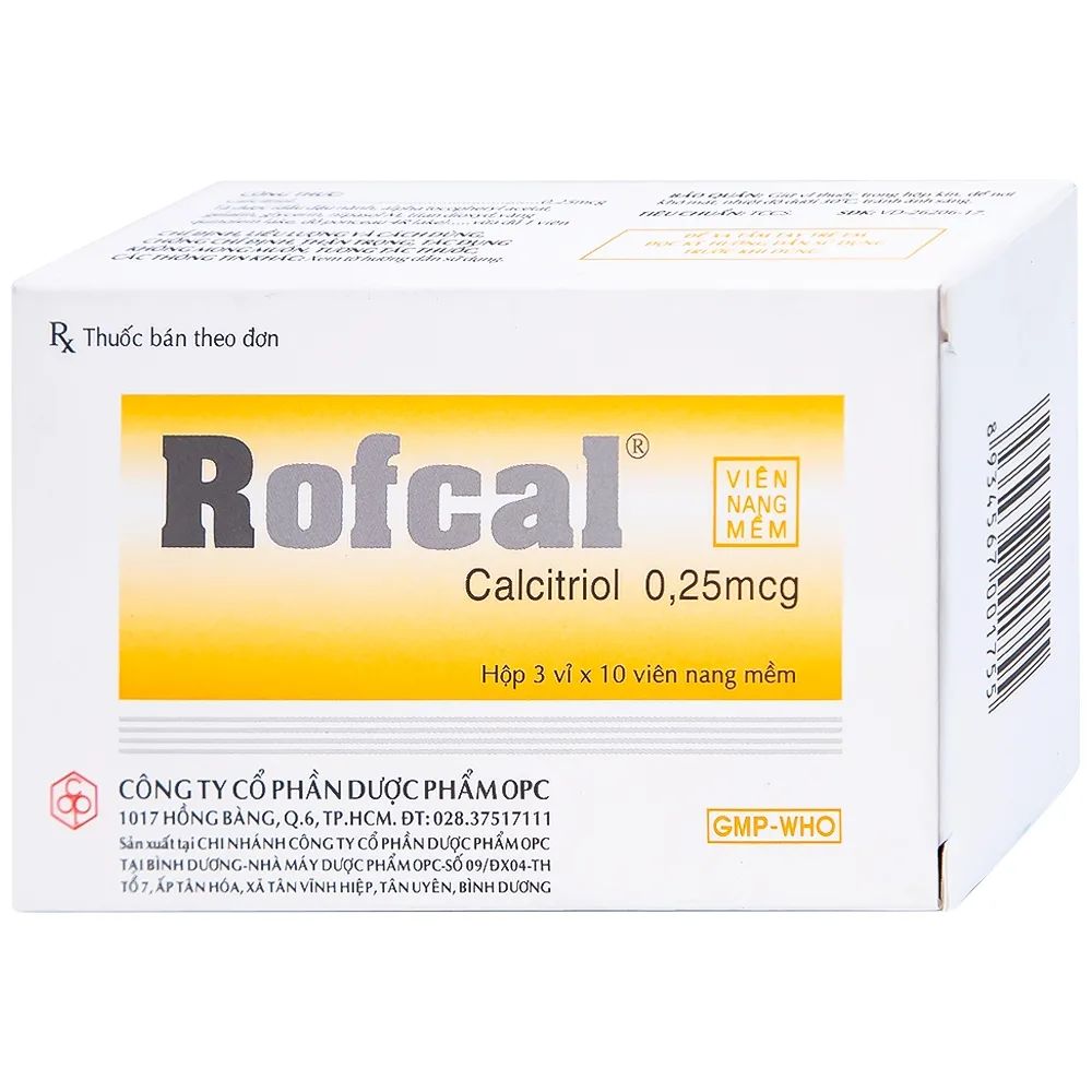 Hình ảnh Thuốc Rofcal OPC ngăn ngừa và điều trị loãng xương (3 vỉ x 10 viên)