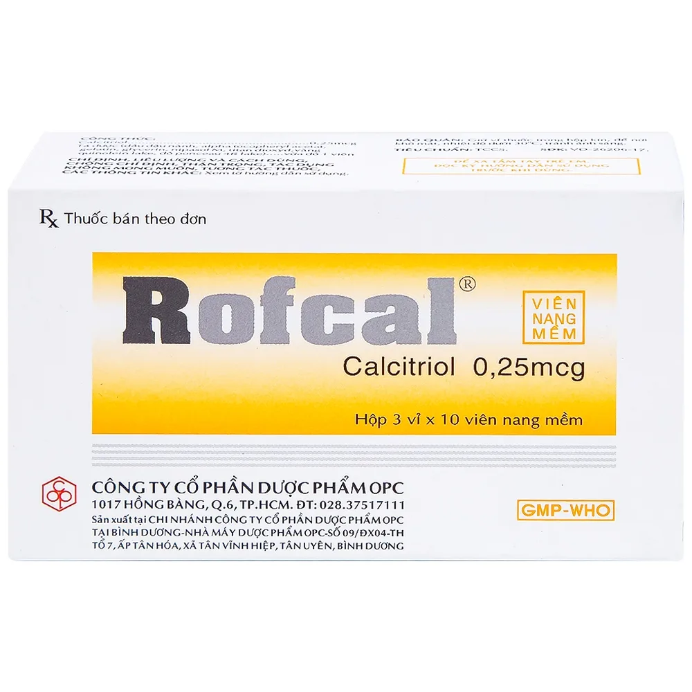 Hình ảnh Thuốc Rofcal OPC ngăn ngừa và điều trị loãng xương (3 vỉ x 10 viên)