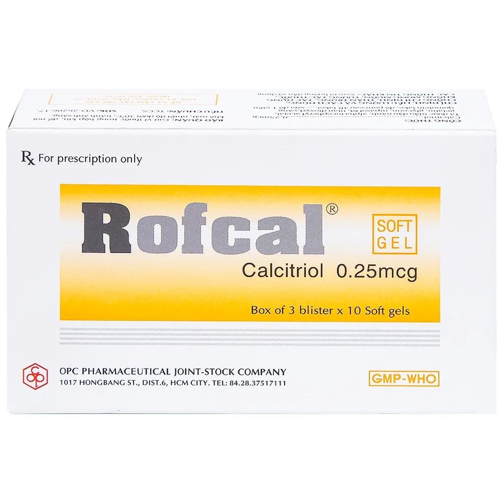 Hình ảnh Thuốc Rofcal OPC ngăn ngừa và điều trị loãng xương (3 vỉ x 10 viên)