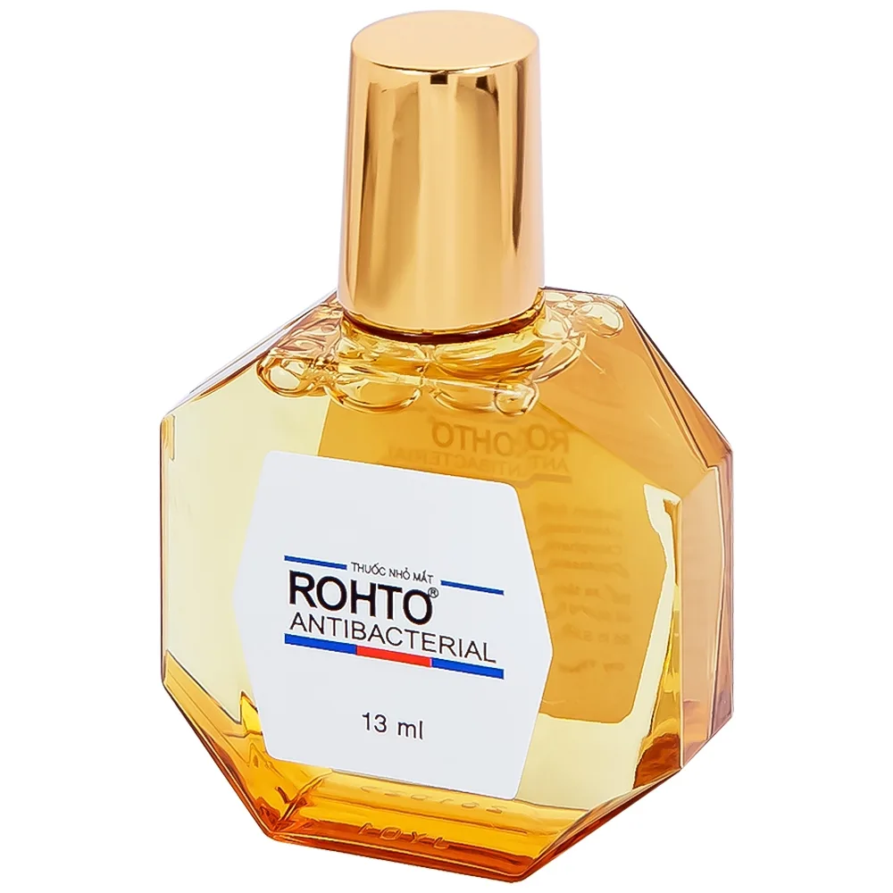 Hình ảnh Thuốc nhỏ mắt Rohto Antibacterial điều trị lẹo mắt, viêm kết mạc, viêm mi mắt (13ml)