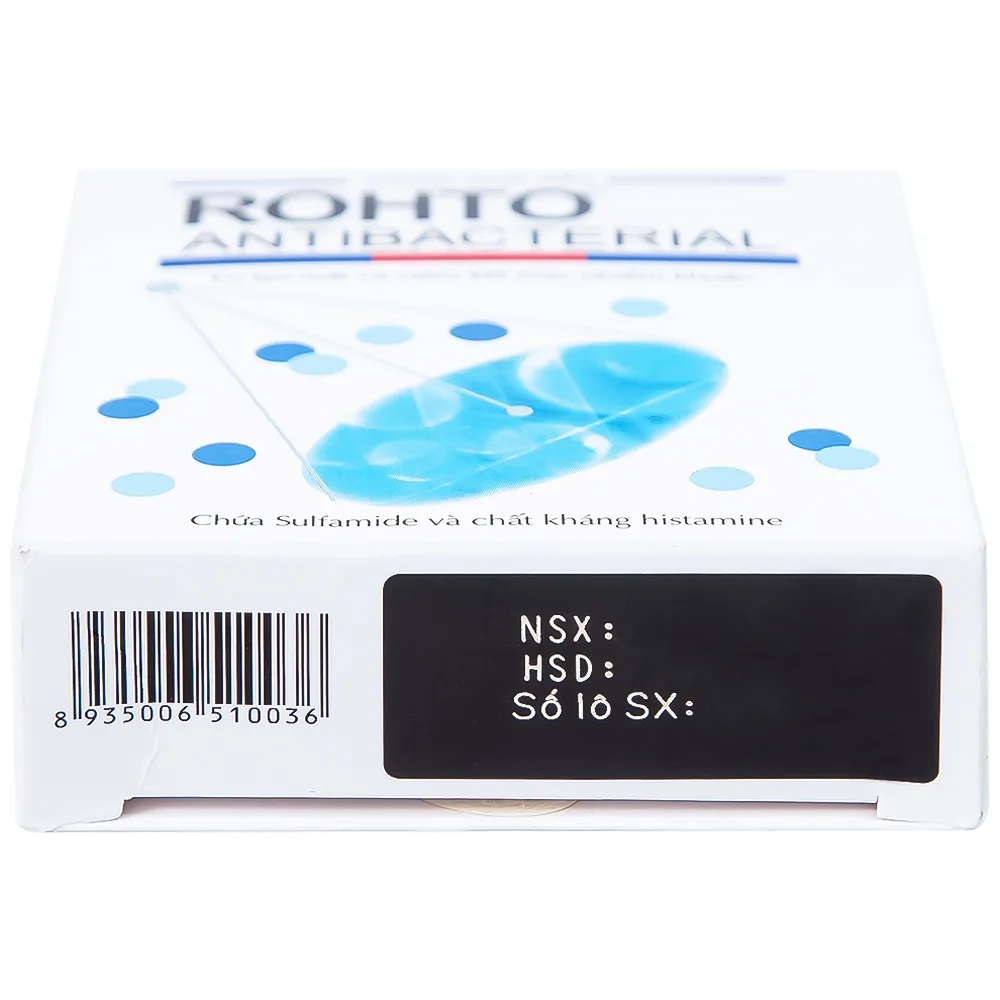 Hình ảnh Thuốc nhỏ mắt Rohto Antibacterial điều trị lẹo mắt, viêm kết mạc, viêm mi mắt (13ml)