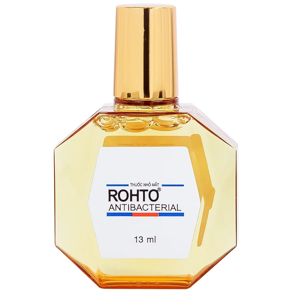 Hình ảnh Thuốc nhỏ mắt Rohto Antibacterial điều trị lẹo mắt, viêm kết mạc, viêm mi mắt (13ml)