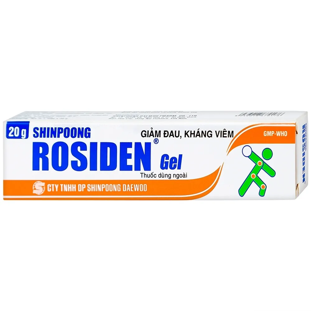 Hình ảnh Gel Rosiden Deawoo giảm đau và kháng viêm (20g)