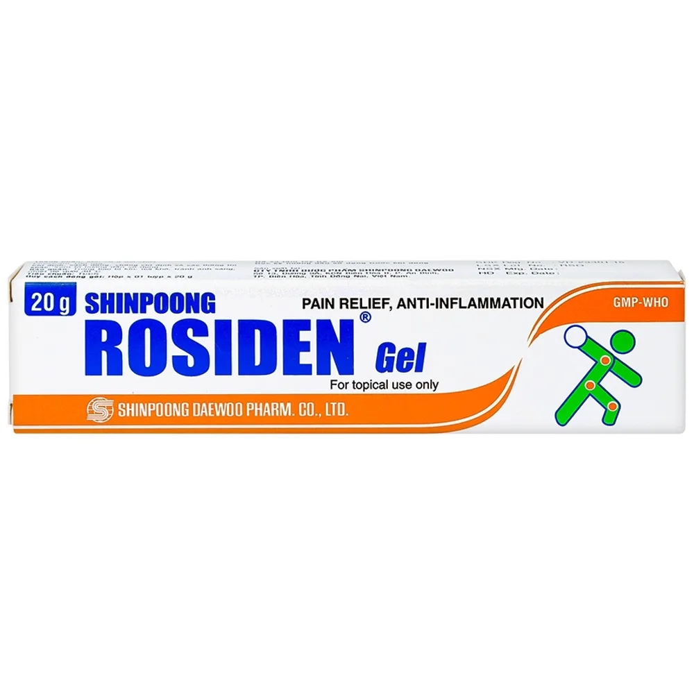 Hình ảnh Gel Rosiden Deawoo giảm đau và kháng viêm (20g)