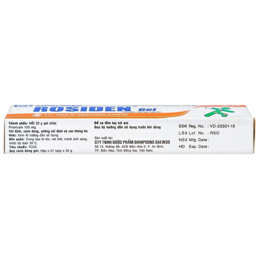 Hình ảnh Gel Rosiden Deawoo giảm đau và kháng viêm (20g)