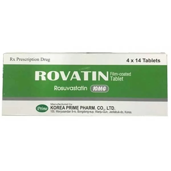 Hình ảnh Thuốc Rovatin Korea Prime Pharm giảm lượng cholesterol toàn phần, LDL-cholesterol (4 vỉ x 14 viên)