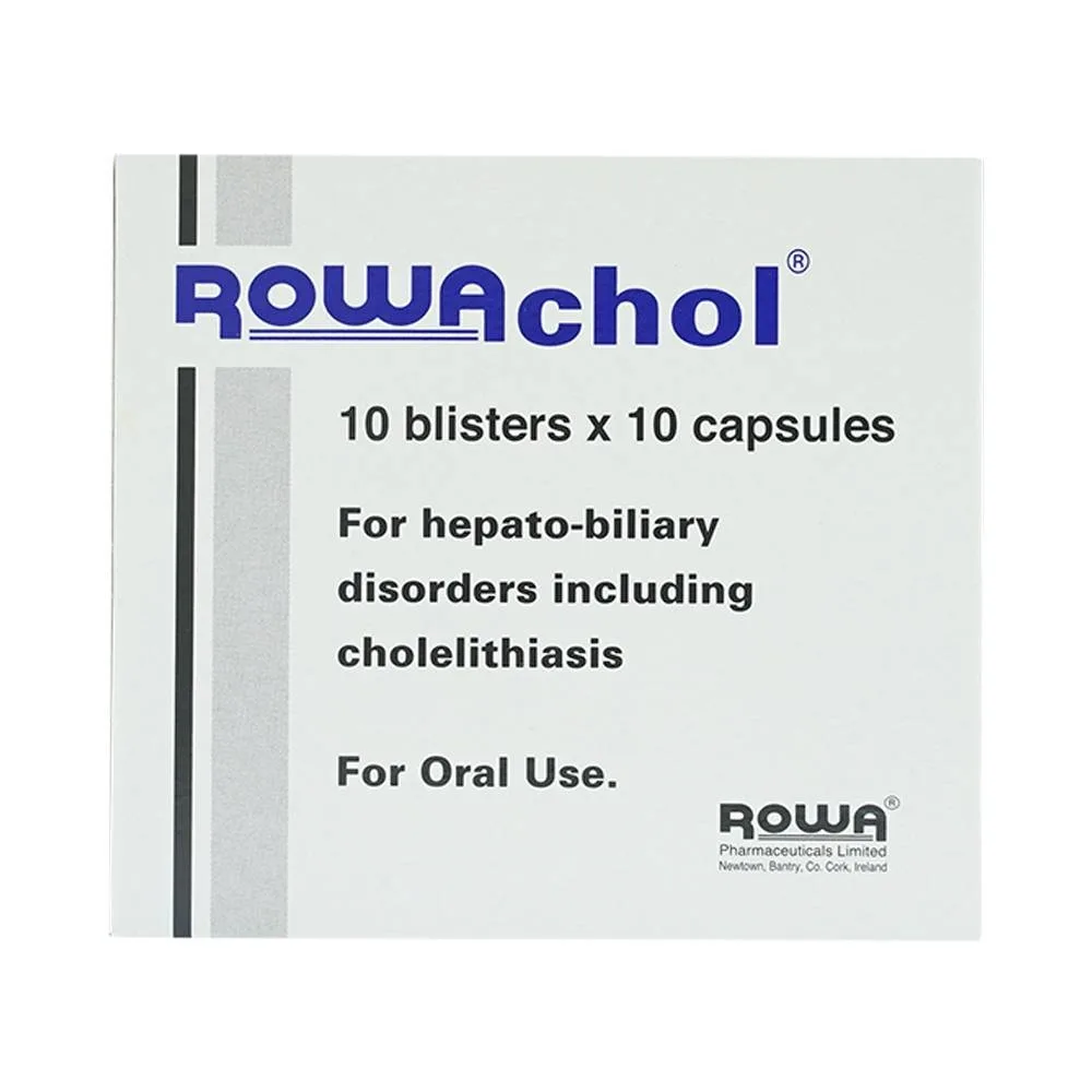 Hình ảnh Thuốc Rowachol Rowa điều trị làm tan sỏi đường mật (10 vỉ x 10 viên)
