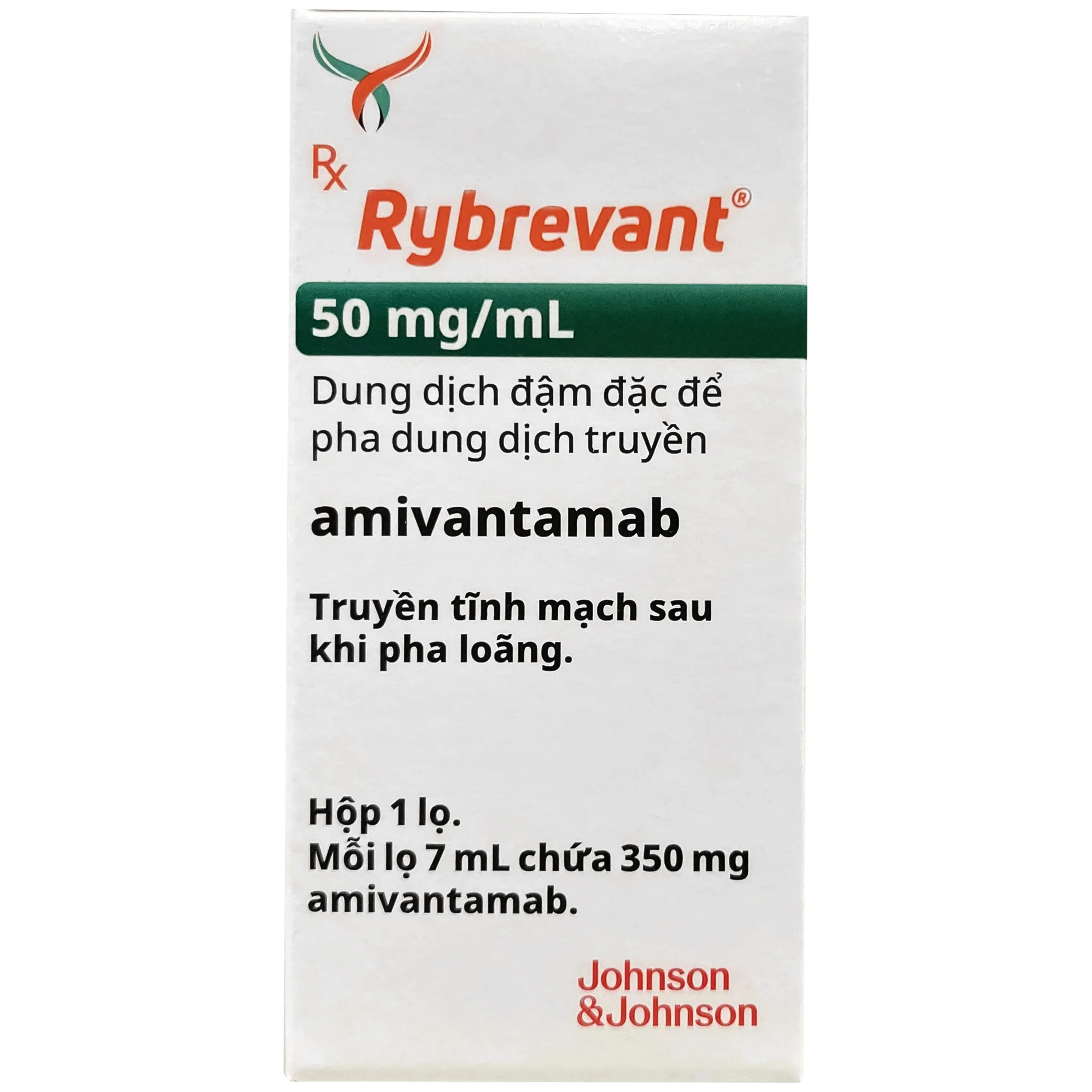 Hình ảnh Thuốc Rybrevant 350mg Janssen điều trị ung thư phổi không tế bào nhỏ đột biến Exon 20 (7ml)