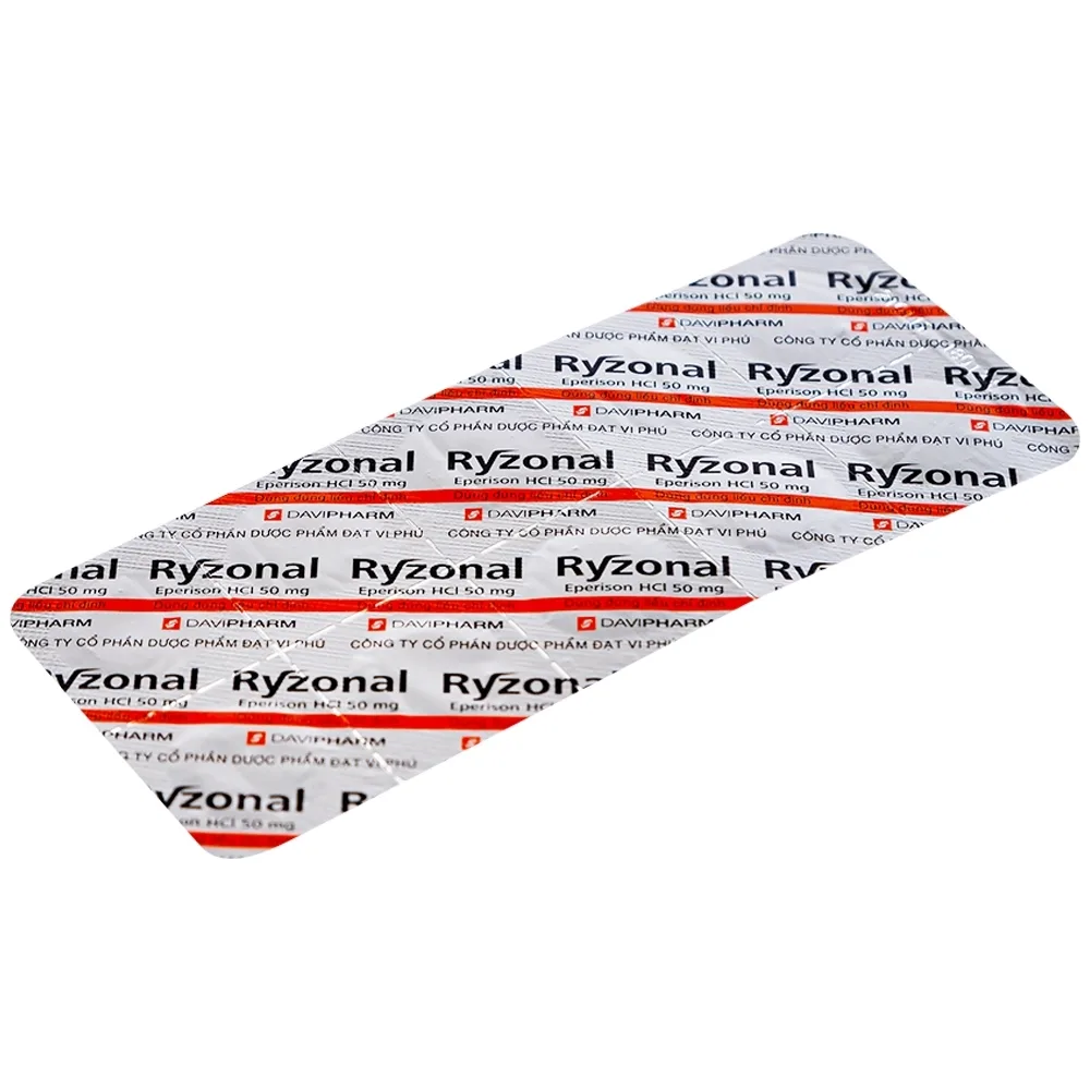 Hình ảnh Thuốc Ryzonal Davipharm điều trị hội chứng đốt sống cổ, viêm quanh khớp vai (6 vỉ x 10 viên)