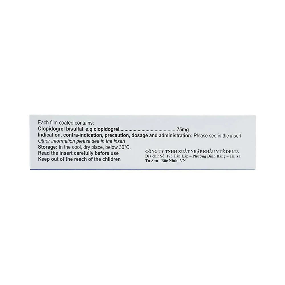 Hình ảnh Thuốc Sagason 75 Celogen Pharma điều trị nhồi máu cơ tim, đột quỵ (3 vỉ x 10 viên)