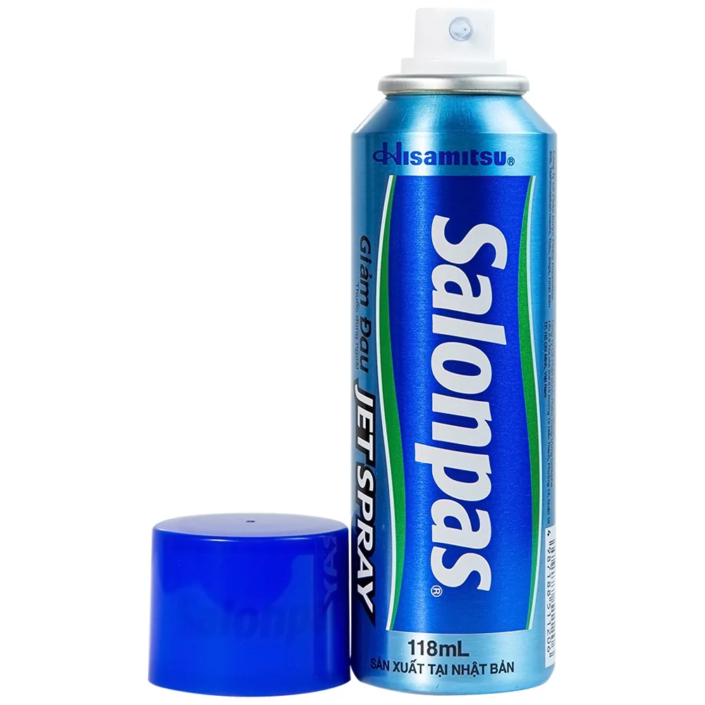 Hình ảnh Xịt giảm đau Salonpas Jet Spray Hisamitsu giảm đau, kháng viêm do căng cơ, bong gân (118ml) 