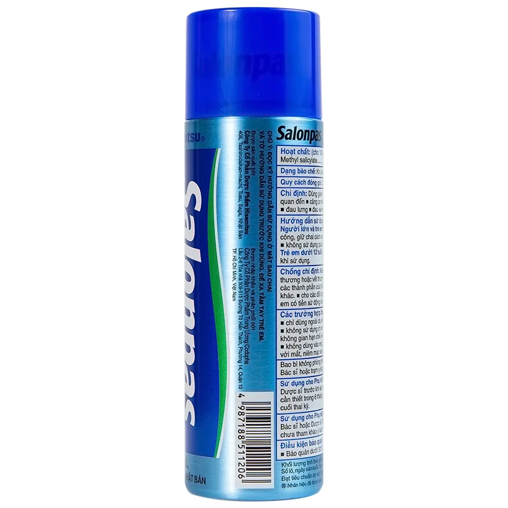 Hình ảnh Xịt giảm đau Salonpas Jet Spray Hisamitsu giảm đau, kháng viêm do căng cơ, bong gân (118ml) 