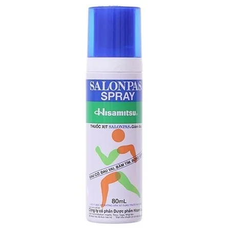 Hình ảnh Thuốc xịt Salonpas giảm đau, kháng viêm các cơn đau cơ, đau vai (80ml)