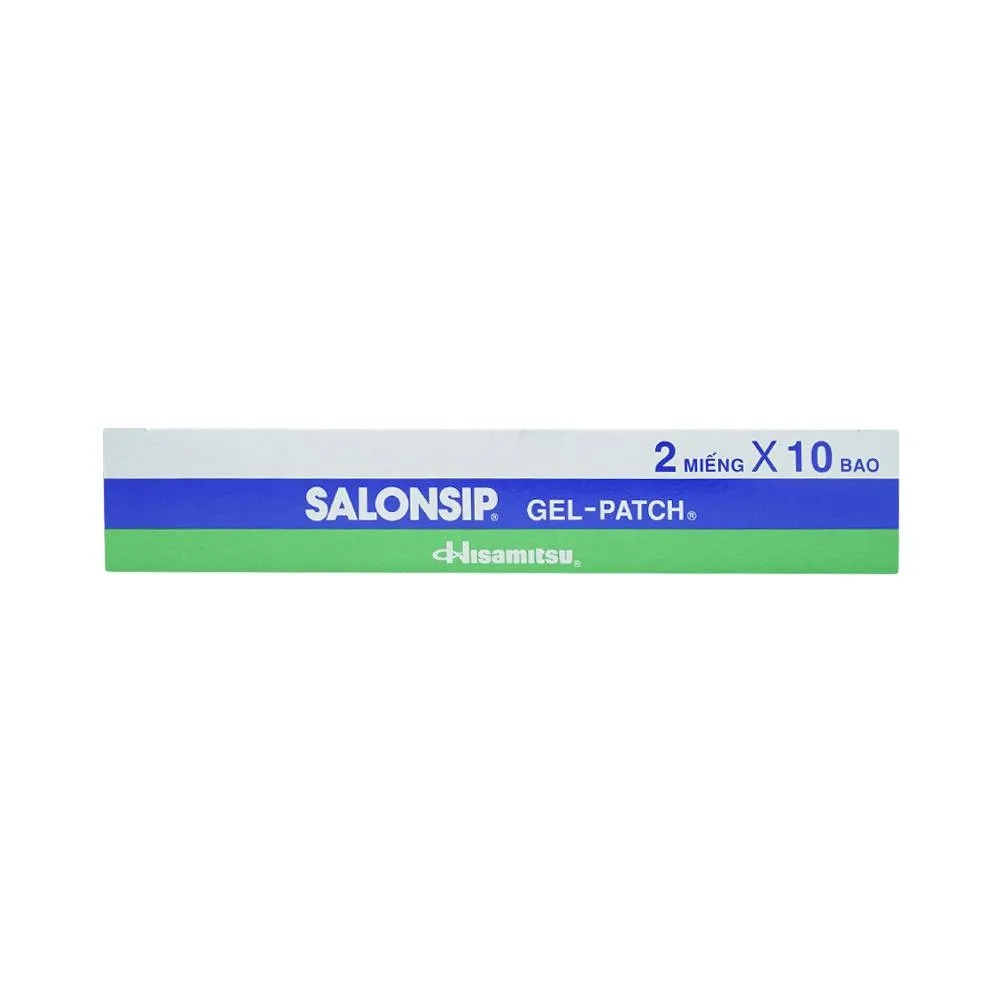 Hình ảnh Cao dán - gel Salonship giảm đau, kháng viêm do bầm tím, bong gân (10 gói x 2 miếng)
