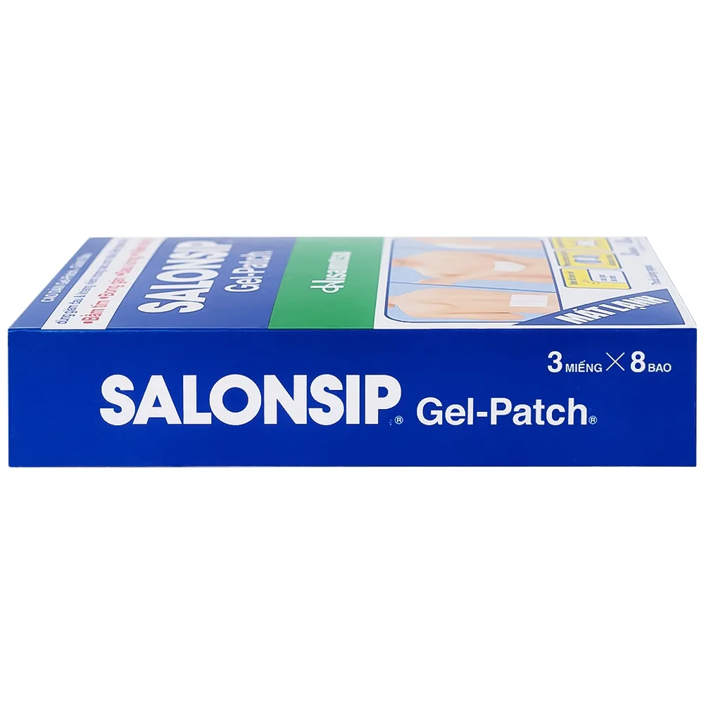 Hình ảnh Cao dán Salonsip Gel - Patch Hisamitsu giảm đau, kháng viêm do mỏi cơ, đau cơ (8 gói x 3 miếng)