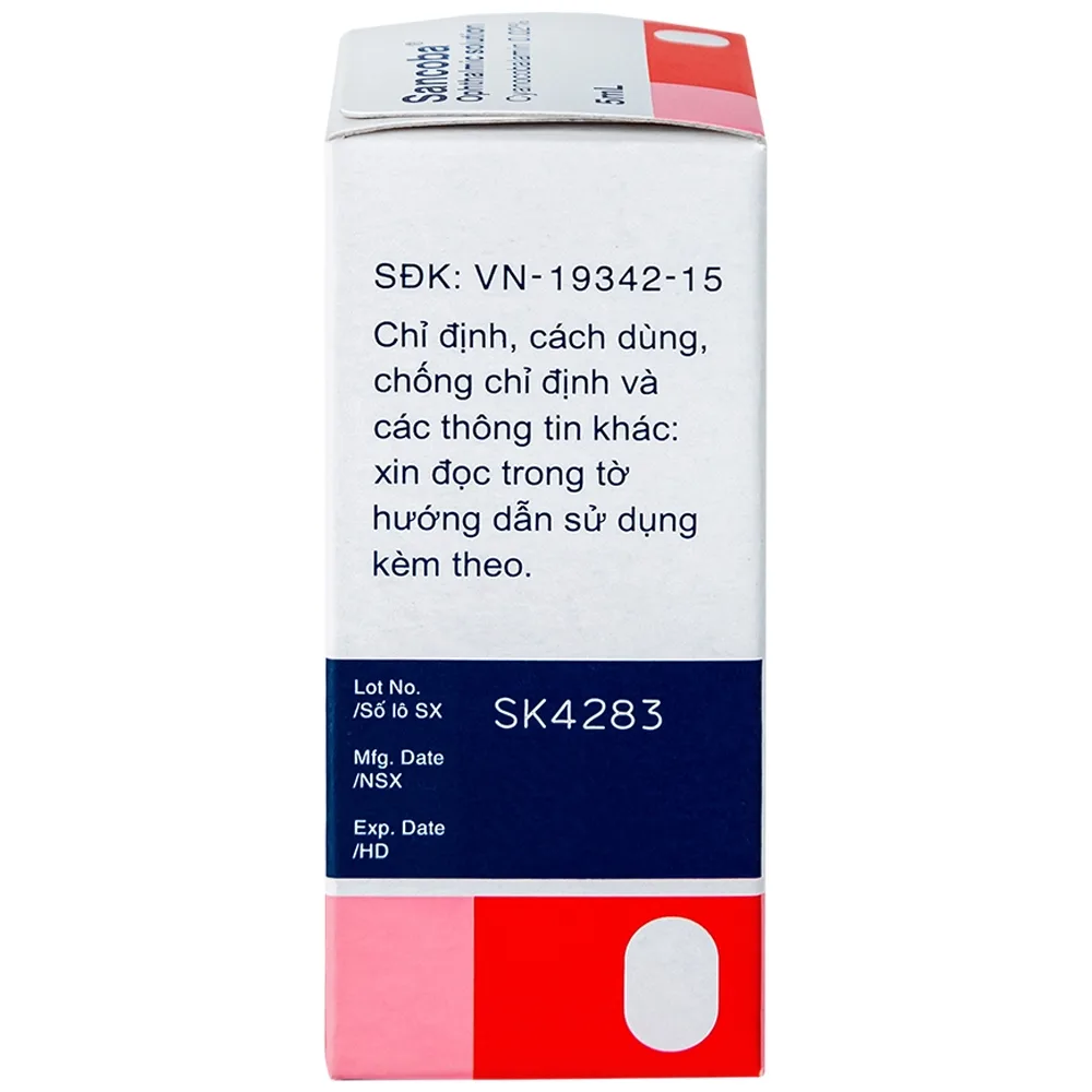 Hình ảnh Thuốc nhỏ mắt Sancoba Santen cải thiện sự dao động về điều tiết trong chứng mỏi mắt (5ml) 