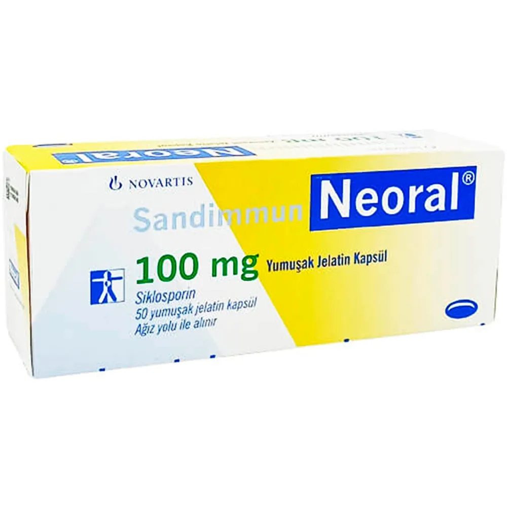 Hình ảnh Thuốc Sandimmun Neoral 100mg Novartis chống thải ghép sau khi ghép tạng, cấy ghép tế bào gốc, tủy xương (5 vỉ x 10 viên)