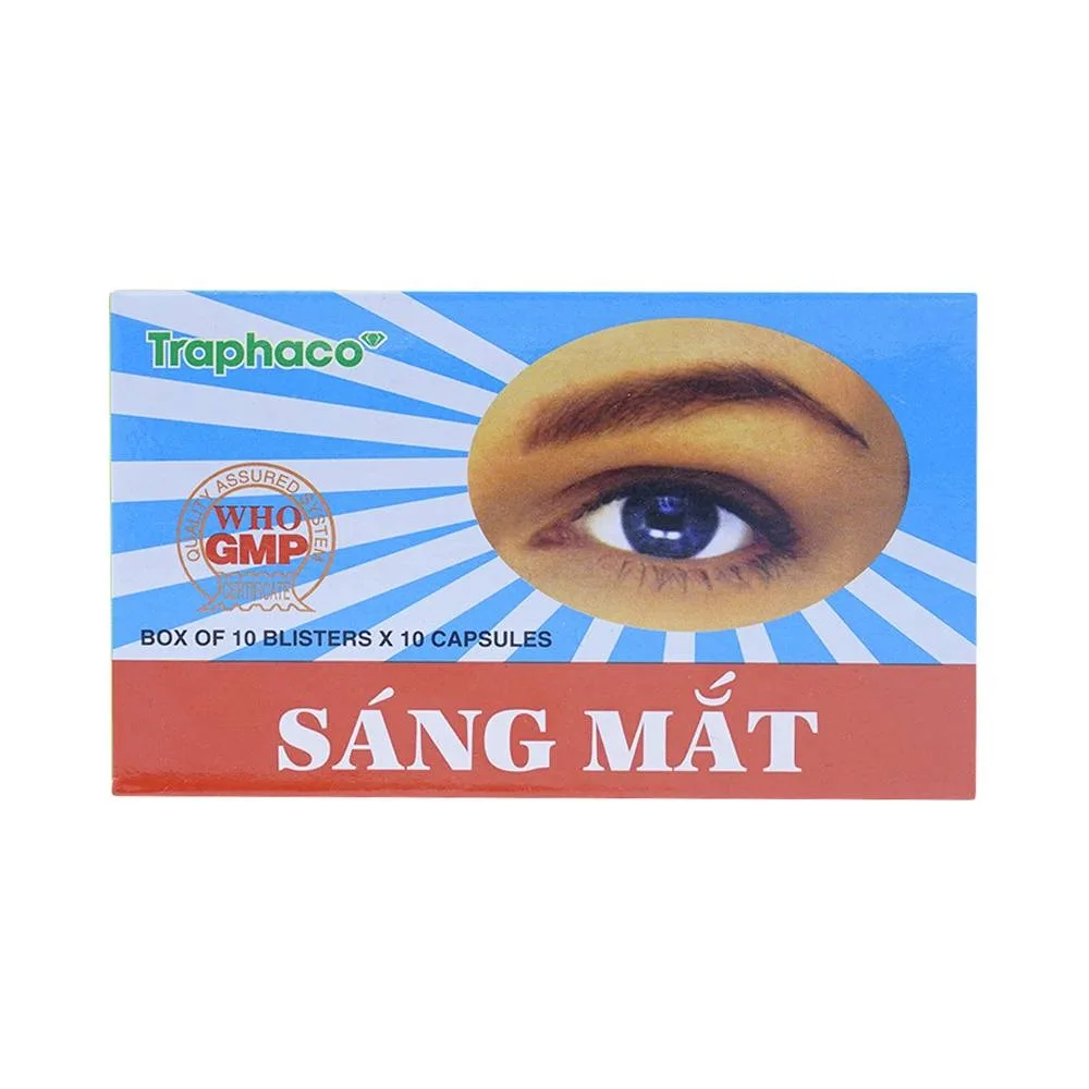 Hình ảnh Thuốc Sáng Mắt Traphaco điều trị mờ mắt, nhức mắt (10 vỉ x 10 viên)