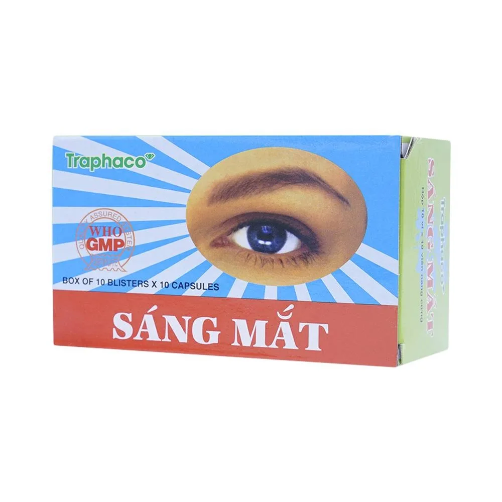 Hình ảnh Thuốc Sáng Mắt Traphaco điều trị mờ mắt, nhức mắt (10 vỉ x 10 viên)