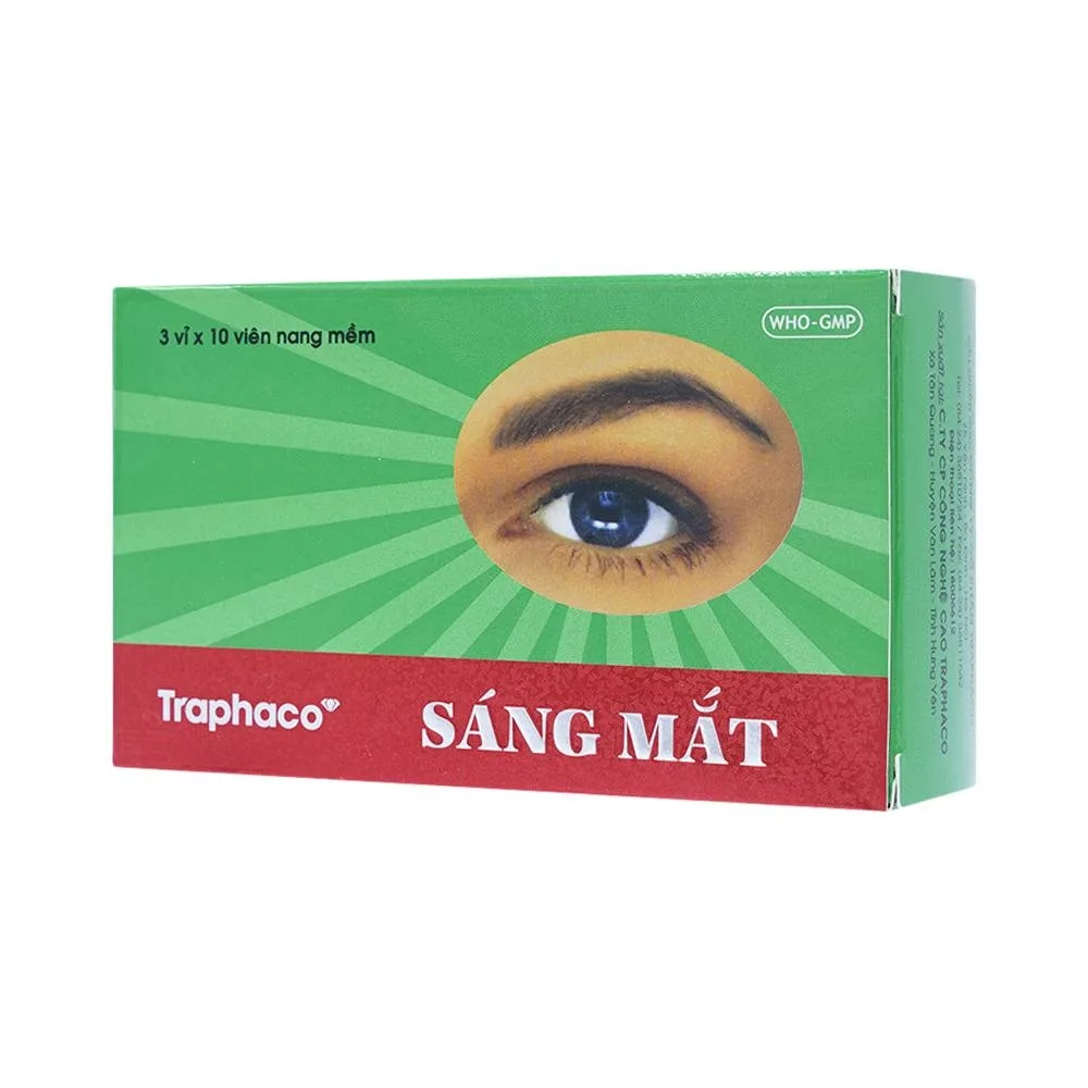 Hình ảnh Thuốc Sáng Mắt Traphaco điều trị mờ mắt, nhức mắt (3 vỉ x 10 viên)