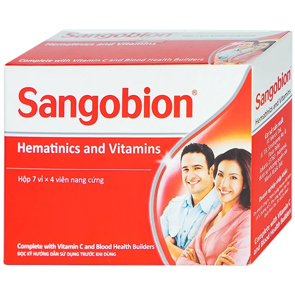 Hình ảnh Thuốc Sangobion Merck phòng ngừa và điều trị thiếu máu (7 vỉ x 4 viên)