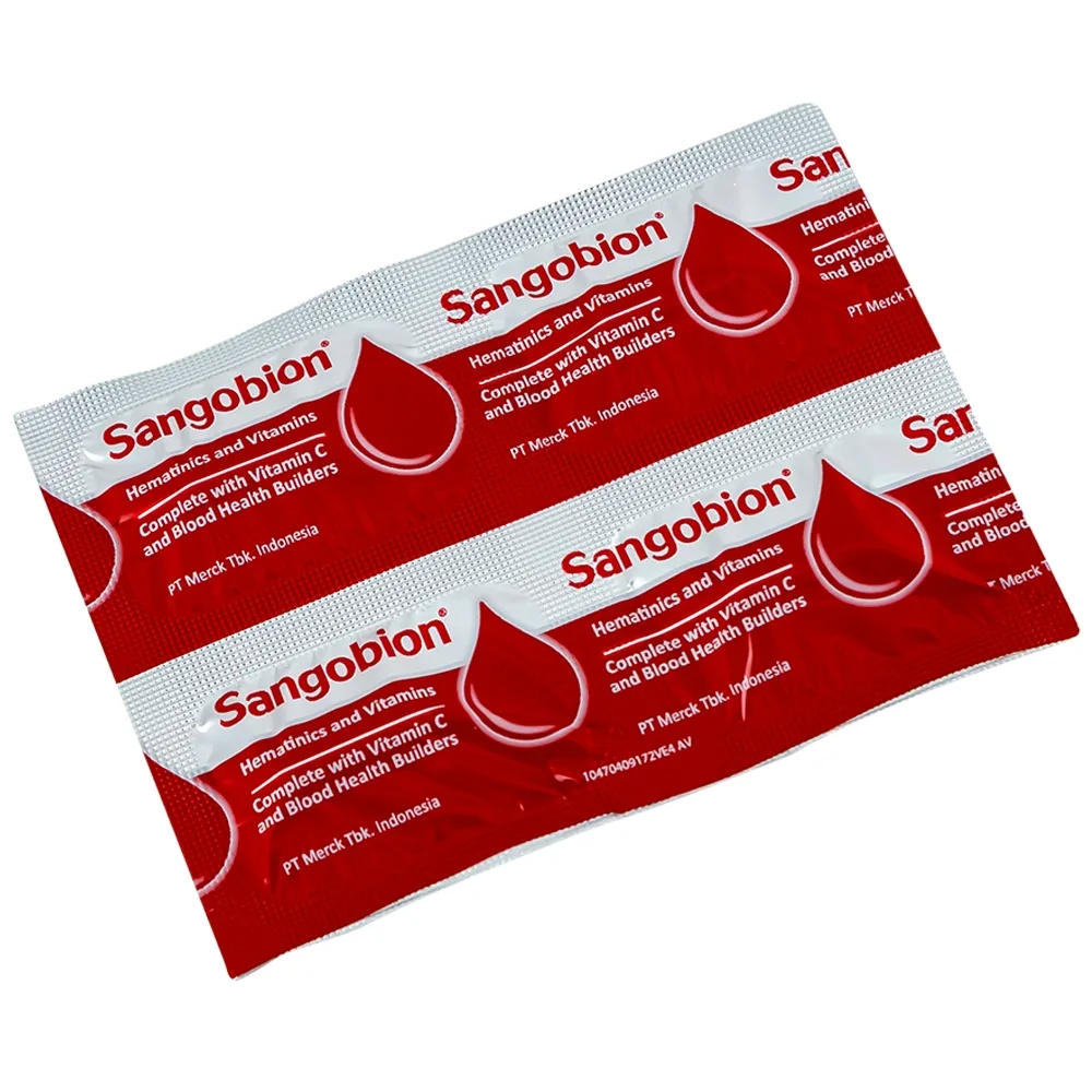 Hình ảnh Thuốc Sangobion Merck phòng ngừa và điều trị thiếu máu  (7 vỉ x 4 viên) 