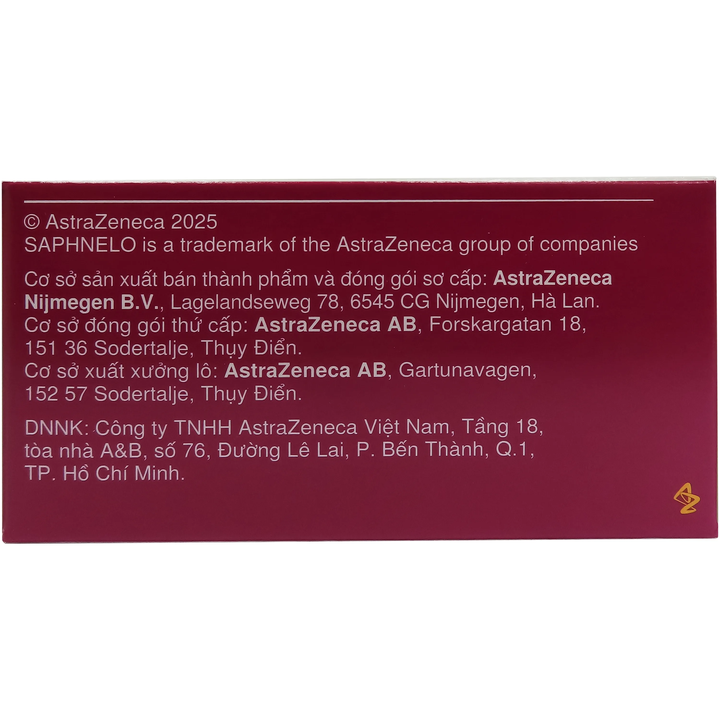 Hình ảnh Dung dịch tiêm truyền Saphnelo 300mg Astrazeneca được chỉ định để điều trị lupus ban đỏ hệ thống (2ml)