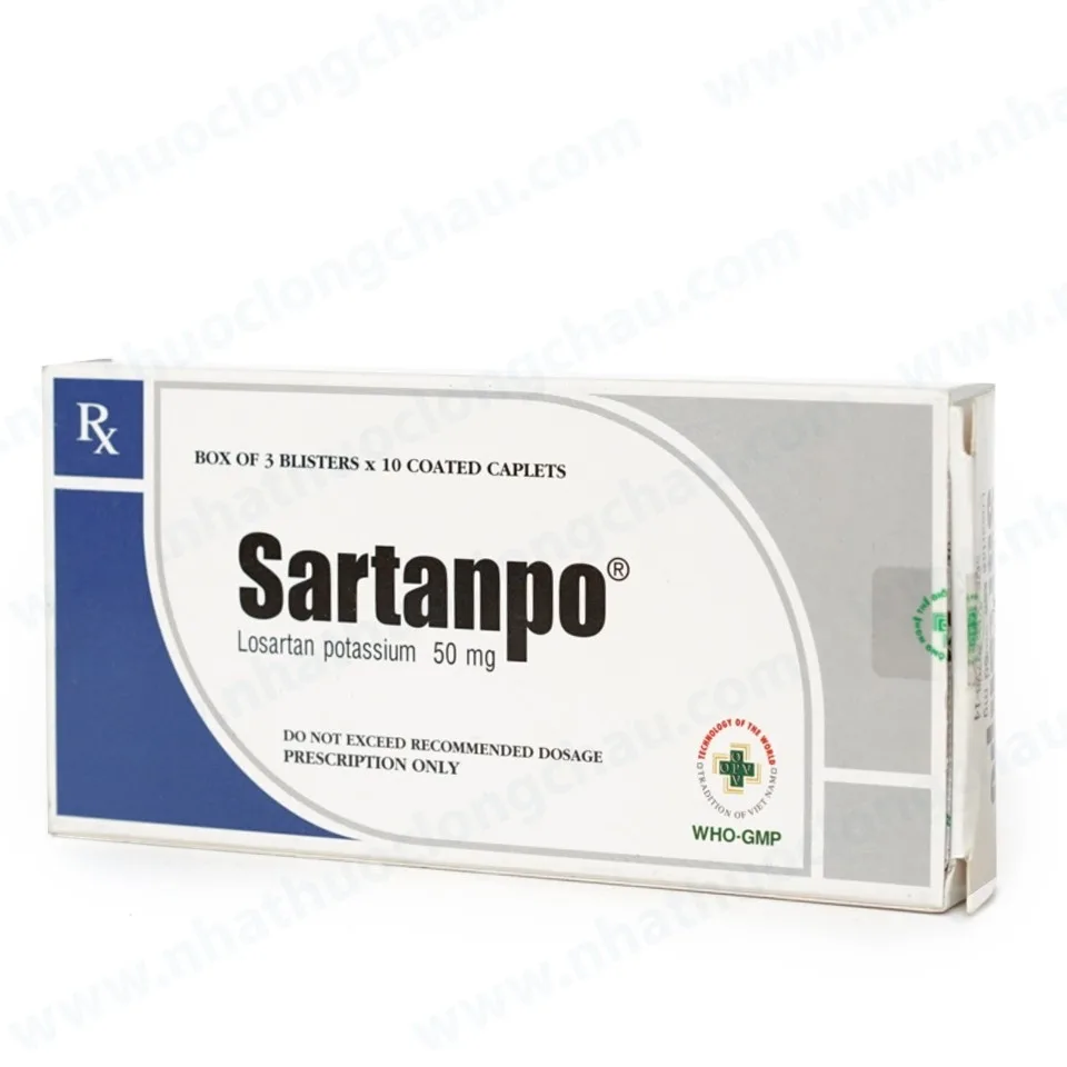 Hình ảnh Thuốc Sartanpo OPV điều trị tăng huyết áp (3 vỉ x 10 viên)