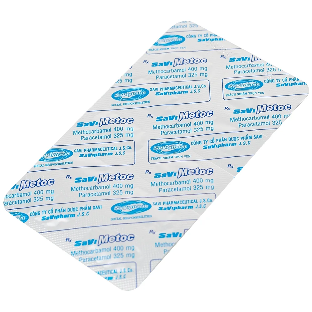 Hình ảnh Thuốc SaViMetoc giảm đau do co thắt cơ (3 vỉ x 10 viên)