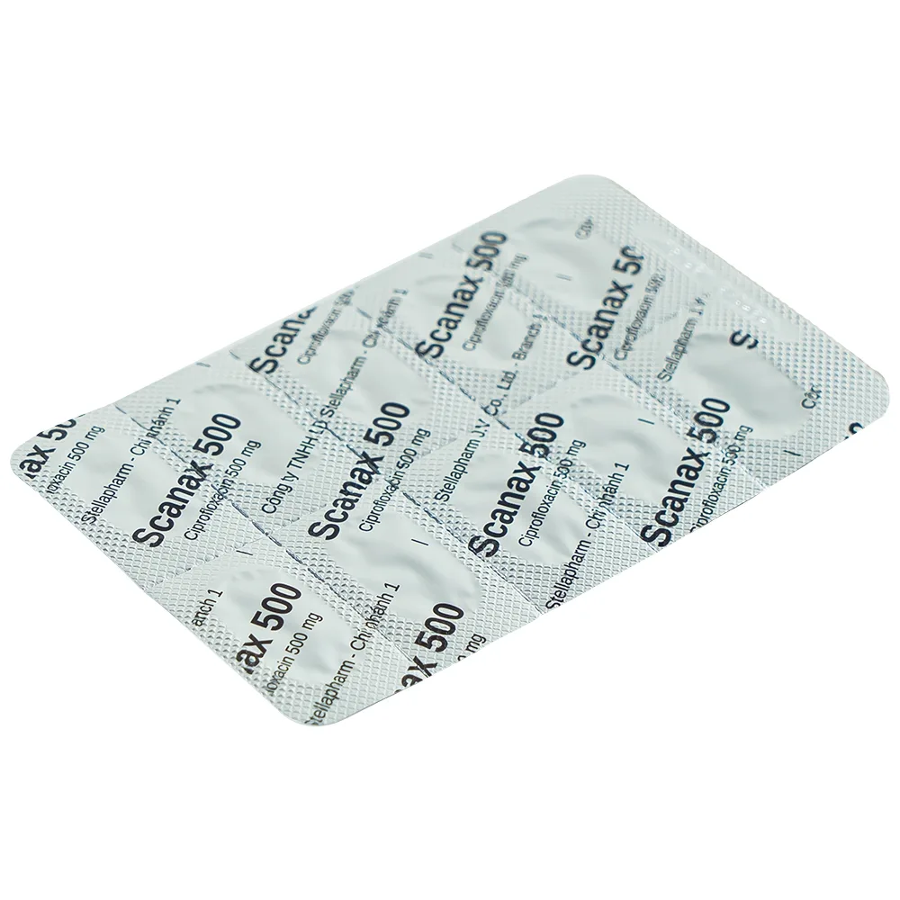 Hình ảnh Thuốc Scanax 500 Stella điều trị nhiễm khuẩn (5 vỉ x 10 viên)