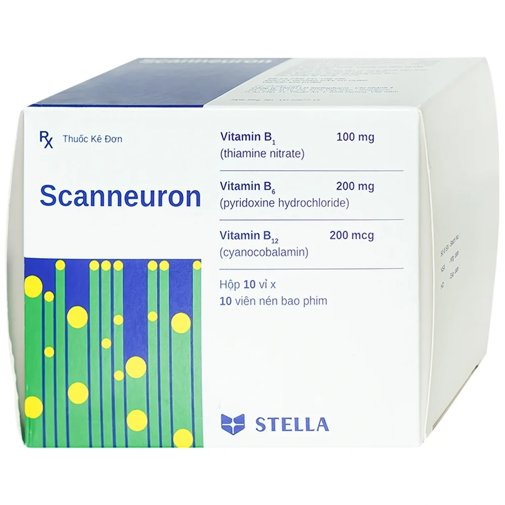 Hình ảnh Thuốc Scanneuron Stella điều trị các rối loạn về hệ thần kinh (10 vỉ x 10 viên)