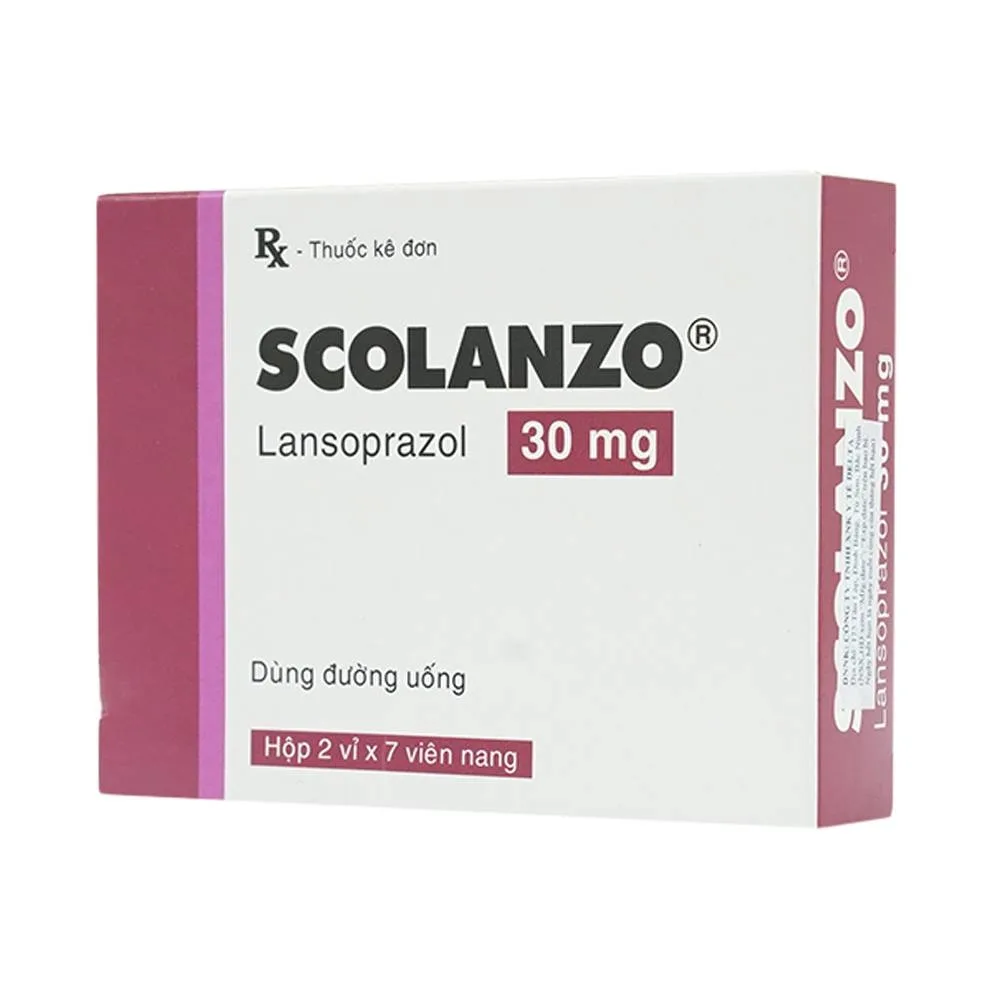 Hình ảnh Thuốc Scolanzo 30mg Laboratorios Liconsa điều trị loét tá tràng, dạ dày (2 vỉ x 7 viên)