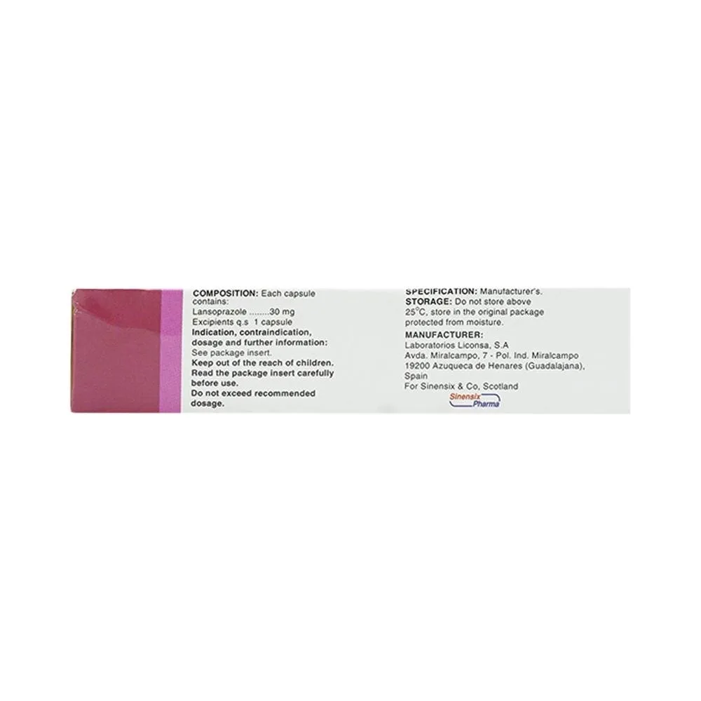 Hình ảnh Thuốc Scolanzo 30mg Laboratorios Liconsa điều trị loét tá tràng, dạ dày (2 vỉ x 7 viên)