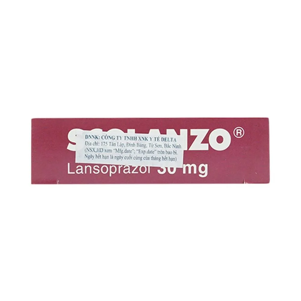 Hình ảnh Thuốc Scolanzo 30mg Laboratorios Liconsa điều trị loét tá tràng, dạ dày (2 vỉ x 7 viên)