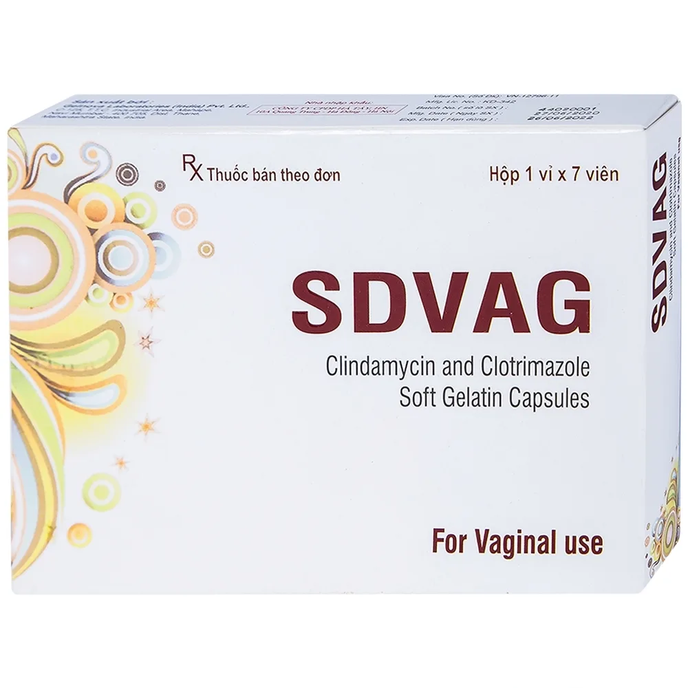 Hình ảnh Viên đặt âm đạo Sdvag Gelnova điều trị viêm âm đạo, viêm cổ tử cung (1 vỉ x 7 viên)