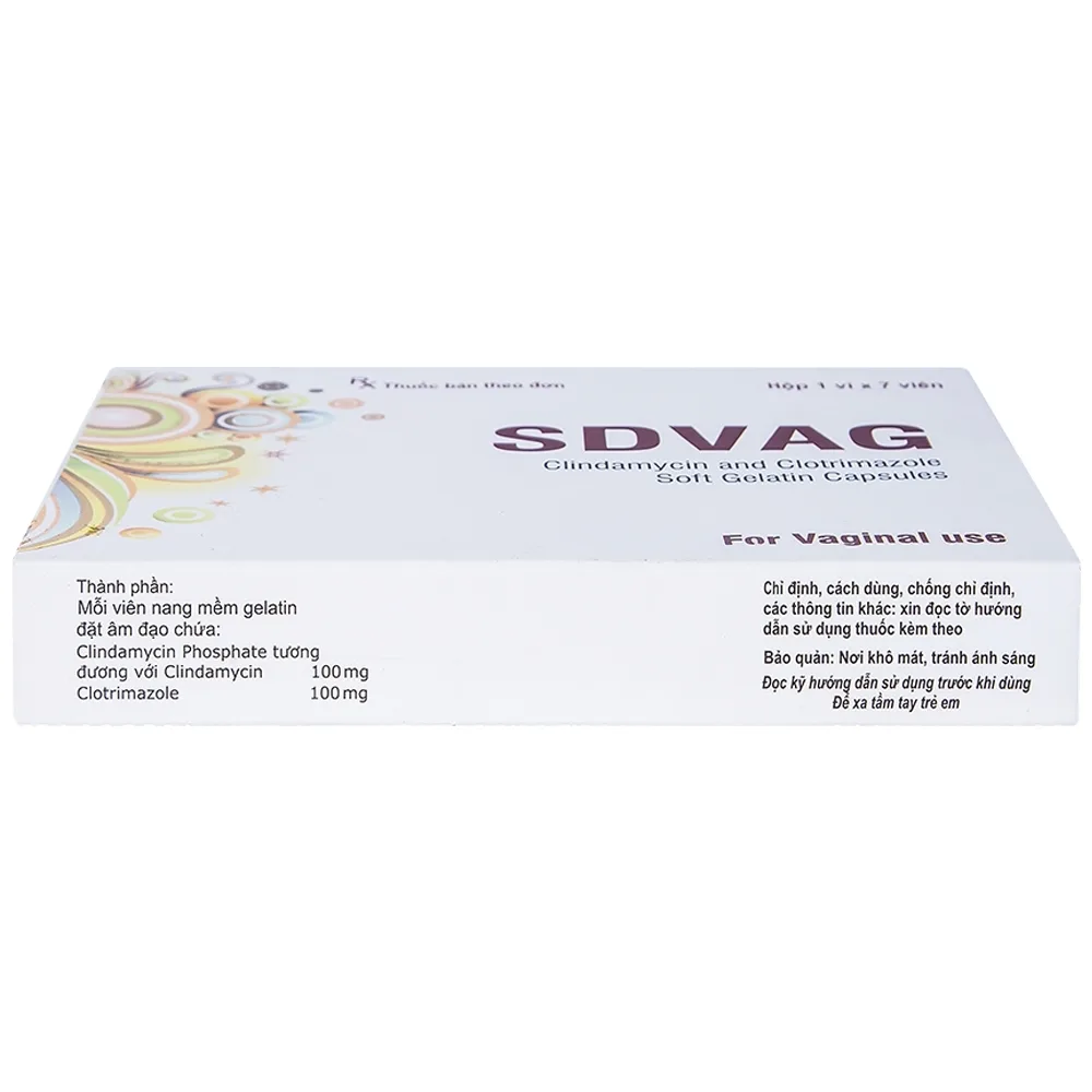 Hình ảnh Viên đặt âm đạo Sdvag Gelnova điều trị viêm âm đạo, viêm cổ tử cung (1 vỉ x 7 viên)