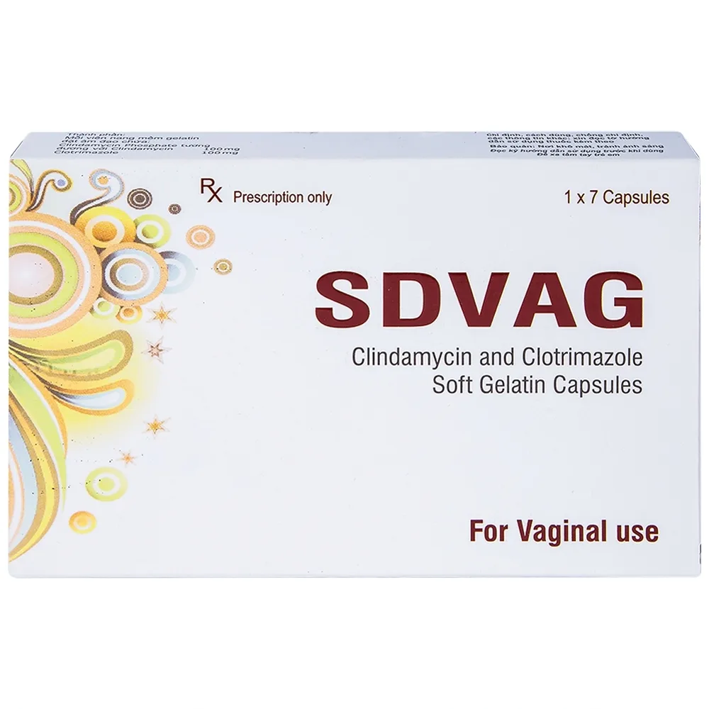 Hình ảnh Viên đặt âm đạo Sdvag Gelnova điều trị viêm âm đạo, viêm cổ tử cung (1 vỉ x 7 viên)