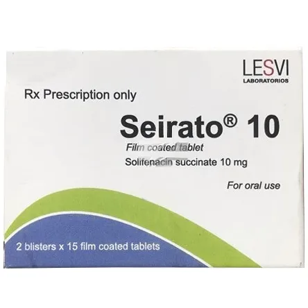 Hình ảnh Thuốc Seirato 10 Lesvi điều trị triệu chứng tiểu không tự chủ, tiểu nhiều lần và tiểu gấp (2 vỉ x 15 viên)