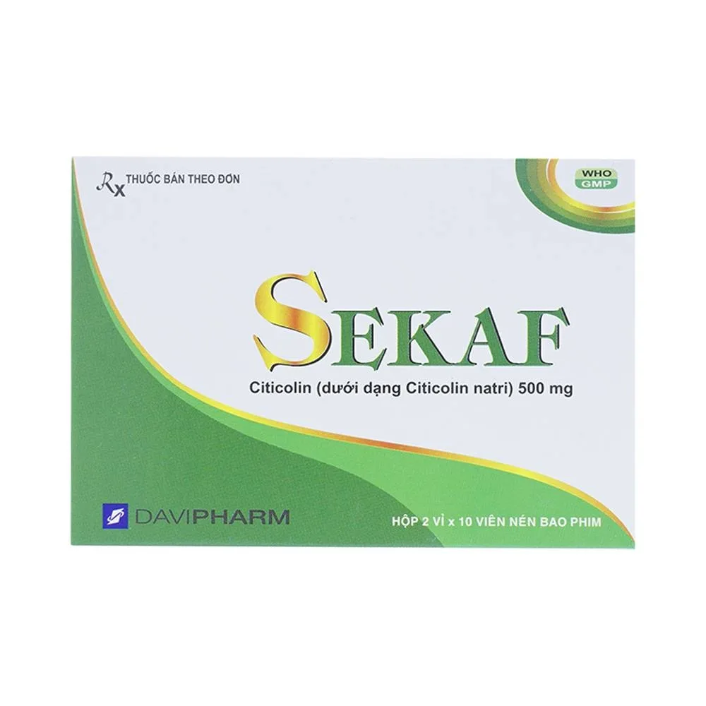 Hình ảnh Thuốc Sekaf DaviPharm điều trị các rối loạn mạch máu não (2 vỉ x 10 viên)