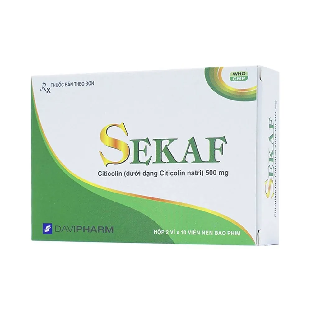 Hình ảnh Thuốc Sekaf DaviPharm điều trị các rối loạn mạch máu não (2 vỉ x 10 viên)