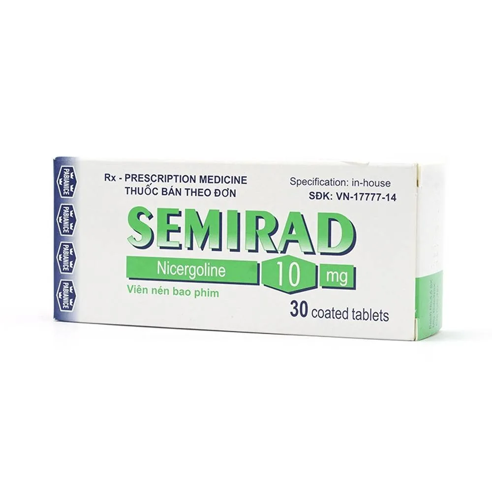 Hình ảnh Thuốc Semirad 10mg Polfa Pabiance điều trị các triệu chứng thần kinh và sinh lý (3 vỉ x 10 viên)