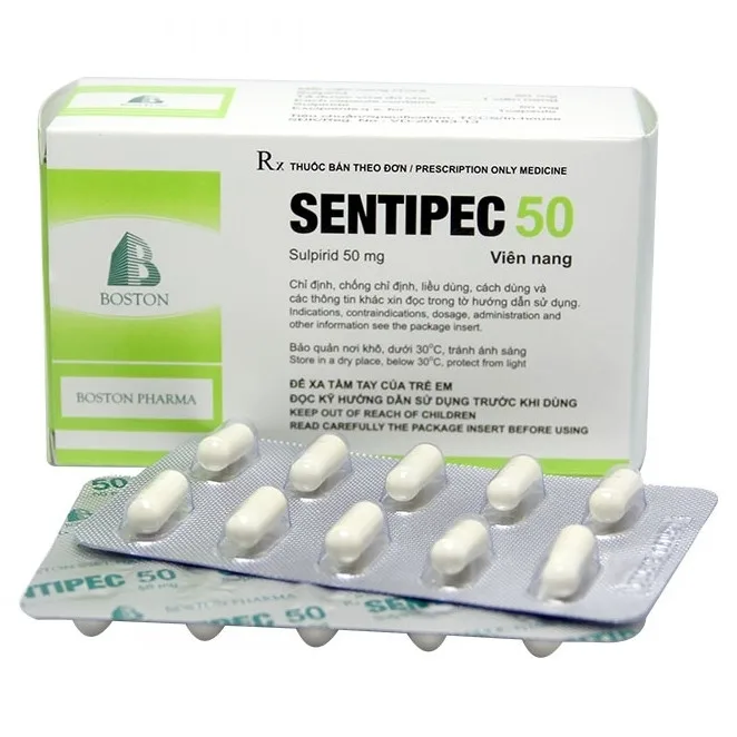 Hình ảnh Thuốc Sentipec 50mg Boston trị chứng lo âu, rối loạn hành vi (5 vỉ x 10 viên)