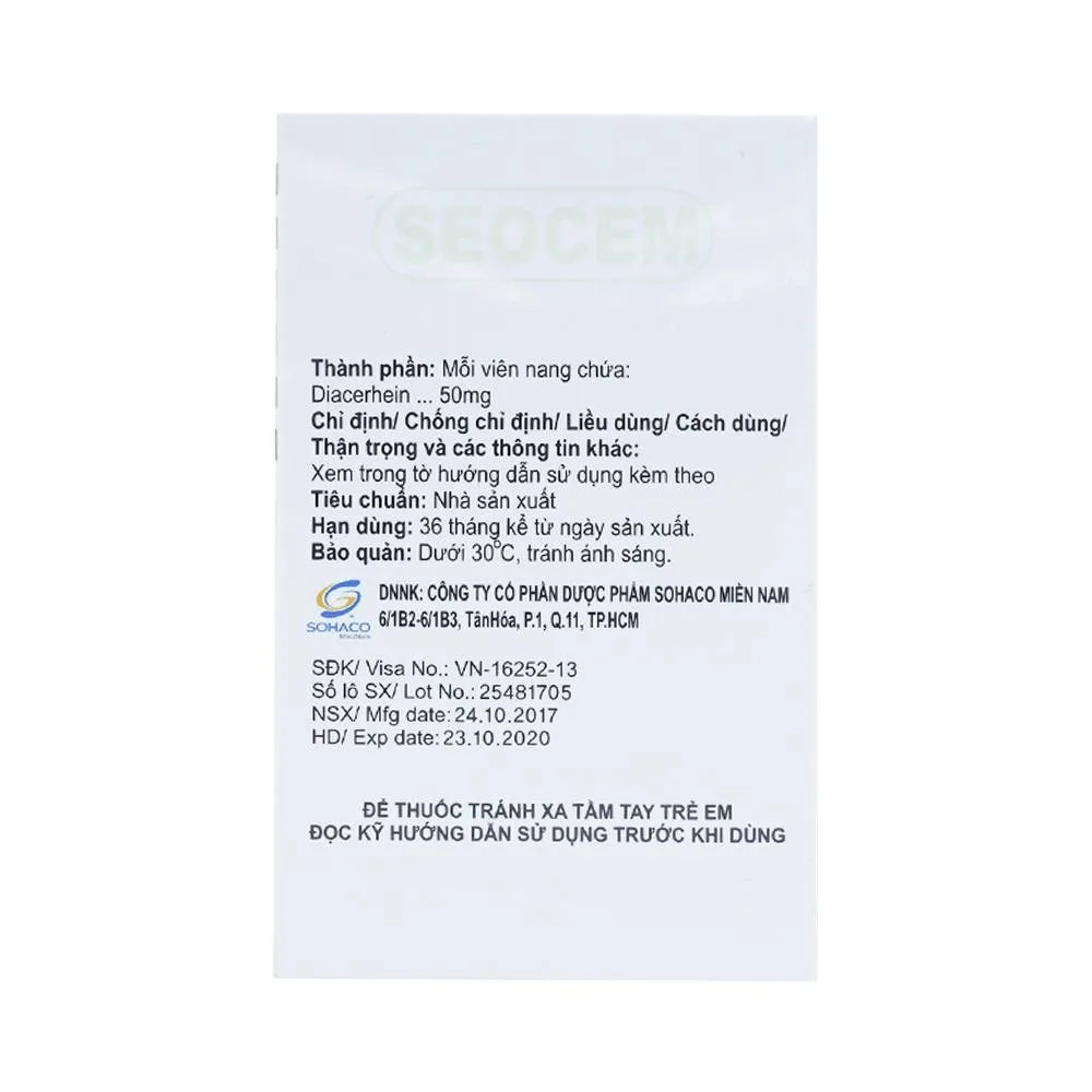 Hình ảnh Thuốc Seocem Capsule Guju Pharma điều trị triệu chứng viêm xương khớp (10 vỉ x 10 viên)